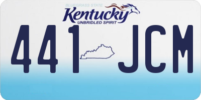 KY license plate 441JCM