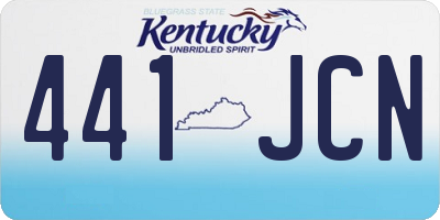 KY license plate 441JCN