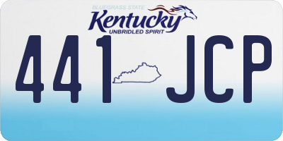 KY license plate 441JCP