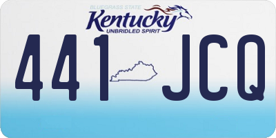 KY license plate 441JCQ