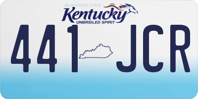 KY license plate 441JCR