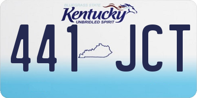 KY license plate 441JCT