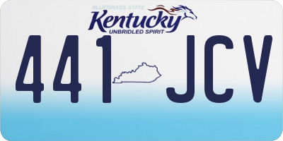 KY license plate 441JCV