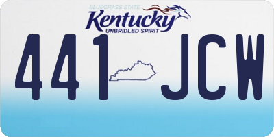 KY license plate 441JCW