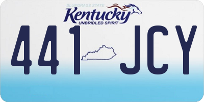 KY license plate 441JCY