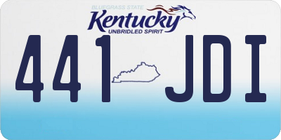 KY license plate 441JDI