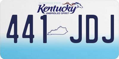 KY license plate 441JDJ