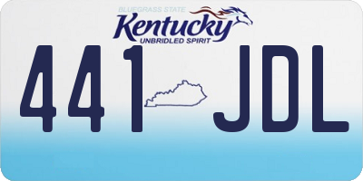 KY license plate 441JDL