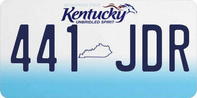 KY license plate 441JDR