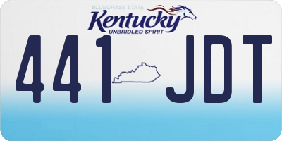 KY license plate 441JDT