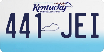 KY license plate 441JEI