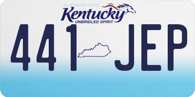 KY license plate 441JEP