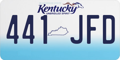 KY license plate 441JFD