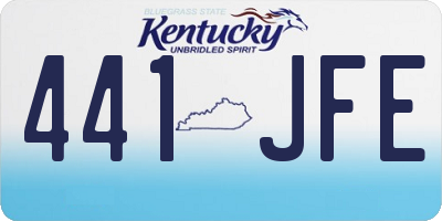 KY license plate 441JFE
