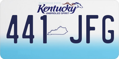 KY license plate 441JFG