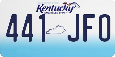 KY license plate 441JFO