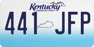 KY license plate 441JFP