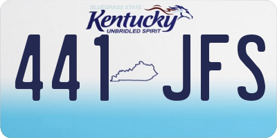 KY license plate 441JFS