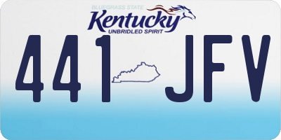 KY license plate 441JFV
