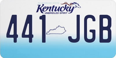 KY license plate 441JGB