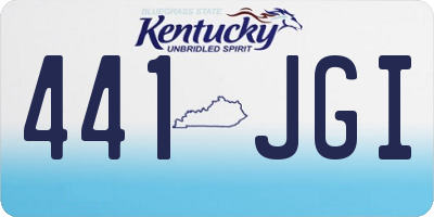 KY license plate 441JGI