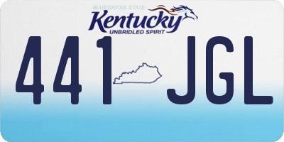 KY license plate 441JGL