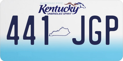 KY license plate 441JGP