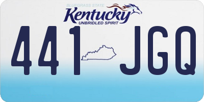 KY license plate 441JGQ