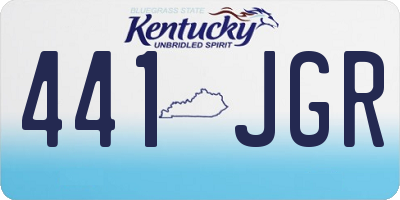 KY license plate 441JGR