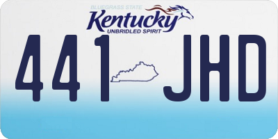 KY license plate 441JHD