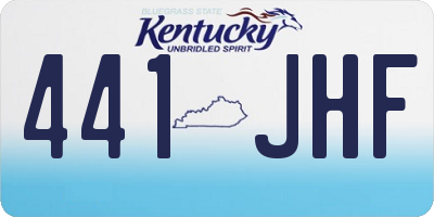 KY license plate 441JHF