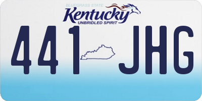 KY license plate 441JHG