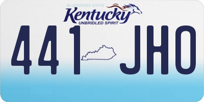 KY license plate 441JHO