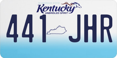 KY license plate 441JHR