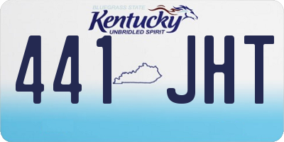 KY license plate 441JHT