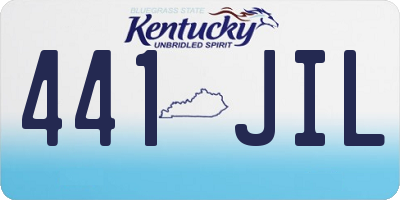 KY license plate 441JIL