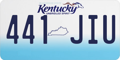 KY license plate 441JIU
