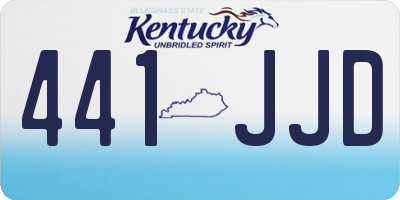 KY license plate 441JJD