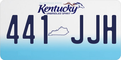 KY license plate 441JJH