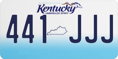 KY license plate 441JJJ