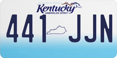 KY license plate 441JJN