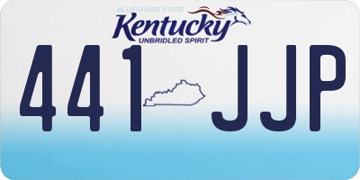 KY license plate 441JJP