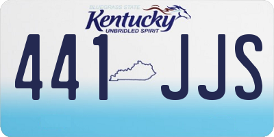 KY license plate 441JJS