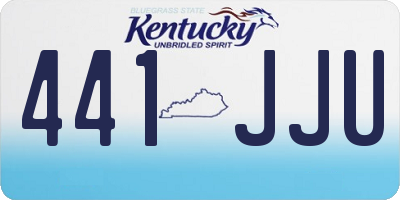 KY license plate 441JJU