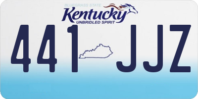 KY license plate 441JJZ