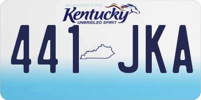 KY license plate 441JKA