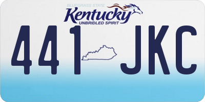 KY license plate 441JKC