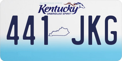 KY license plate 441JKG