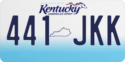 KY license plate 441JKK