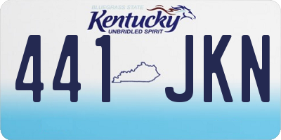 KY license plate 441JKN